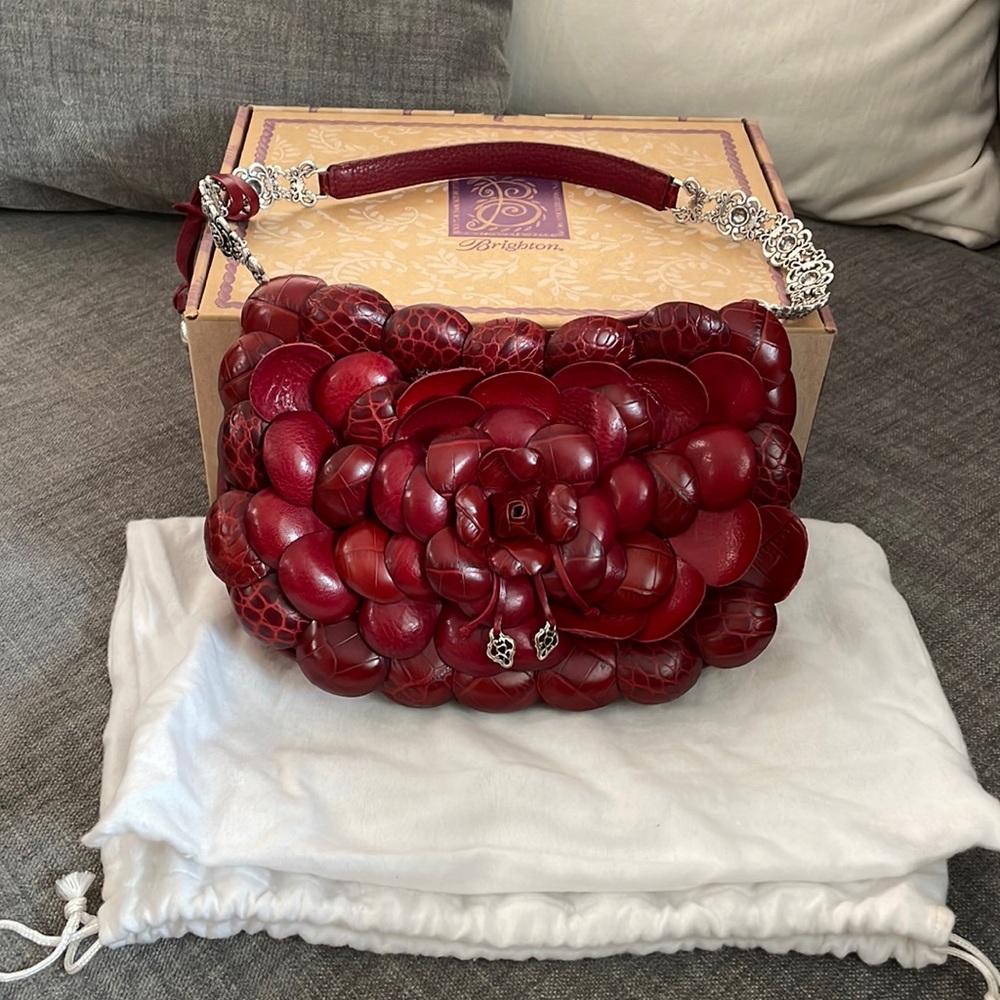 NEW gorgeous vintage Brighton Roselie Red Handbag